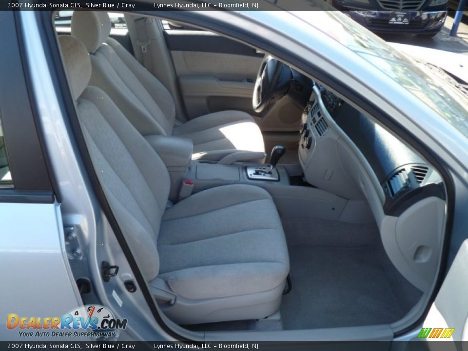 2007 Hyundai Sonata GLS Silver Blue / Gray Photo #13