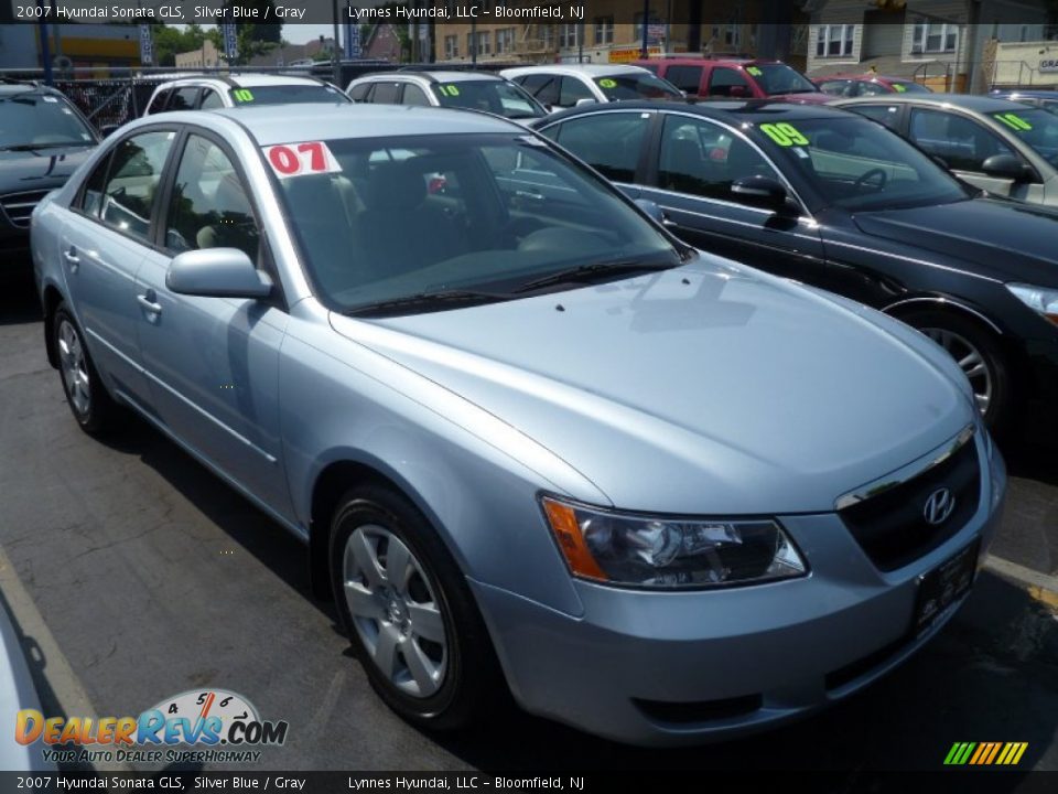 2007 Hyundai Sonata GLS Silver Blue / Gray Photo #17