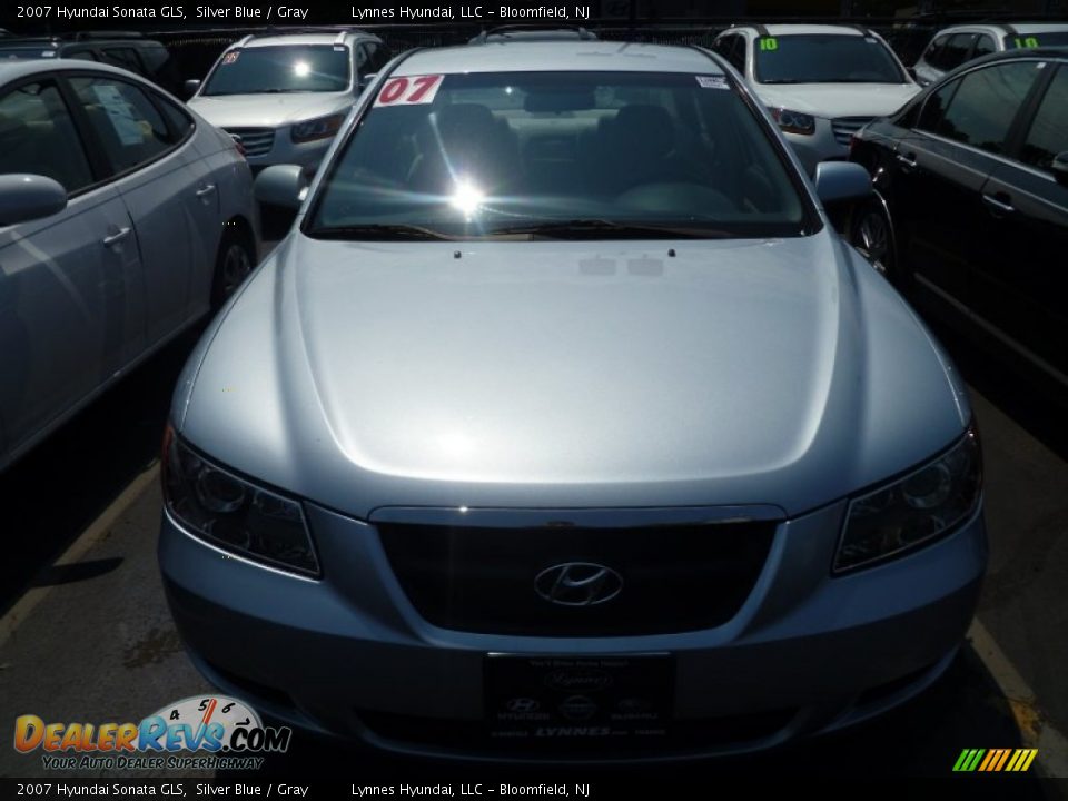 2007 Hyundai Sonata GLS Silver Blue / Gray Photo #18