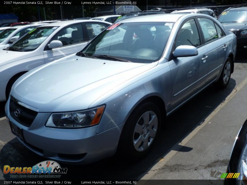 2007 Hyundai Sonata GLS Silver Blue / Gray Photo #19