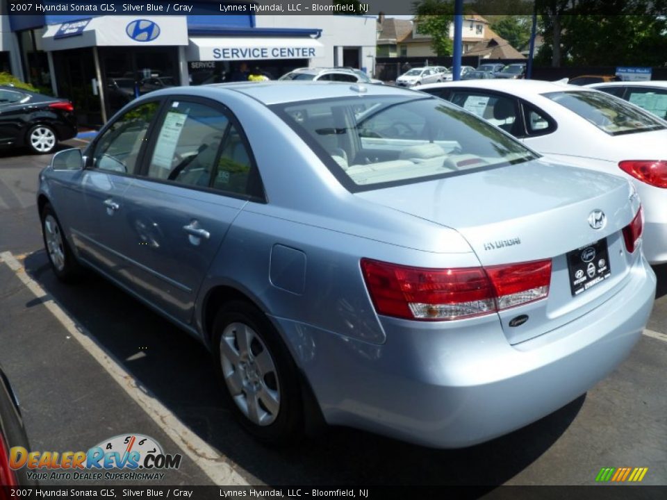 2007 Hyundai Sonata GLS Silver Blue / Gray Photo #20