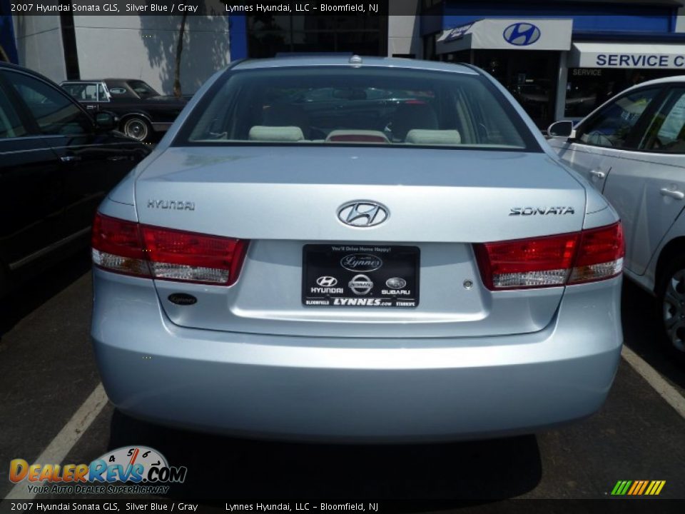 2007 Hyundai Sonata GLS Silver Blue / Gray Photo #21