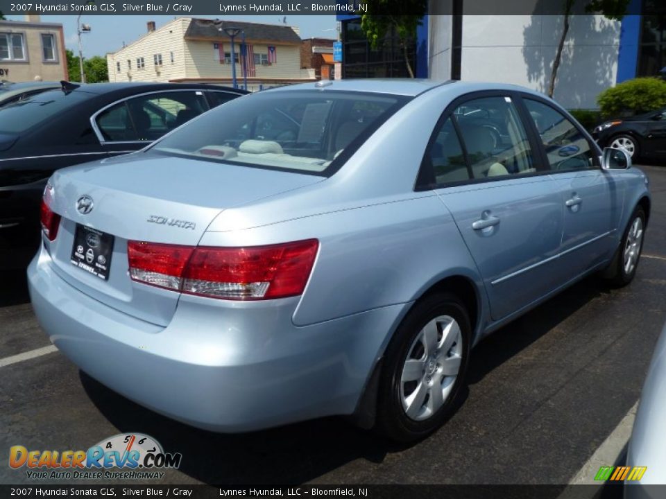 2007 Hyundai Sonata GLS Silver Blue / Gray Photo #22