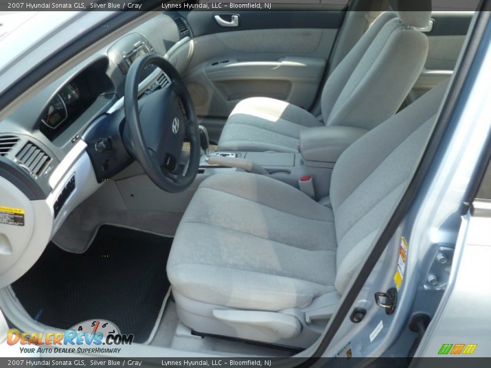 2007 Hyundai Sonata GLS Silver Blue / Gray Photo #23