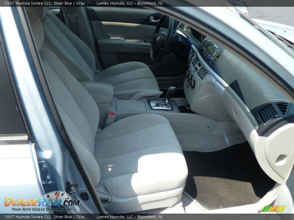 2007 Hyundai Sonata GLS Silver Blue / Gray Photo #28