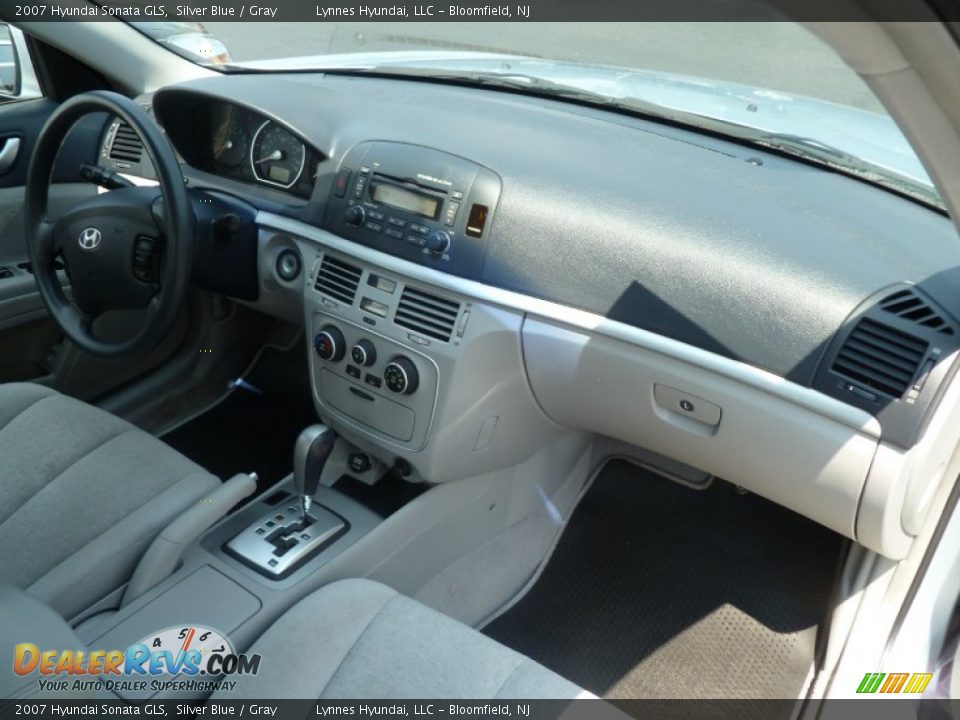 2007 Hyundai Sonata GLS Silver Blue / Gray Photo #29