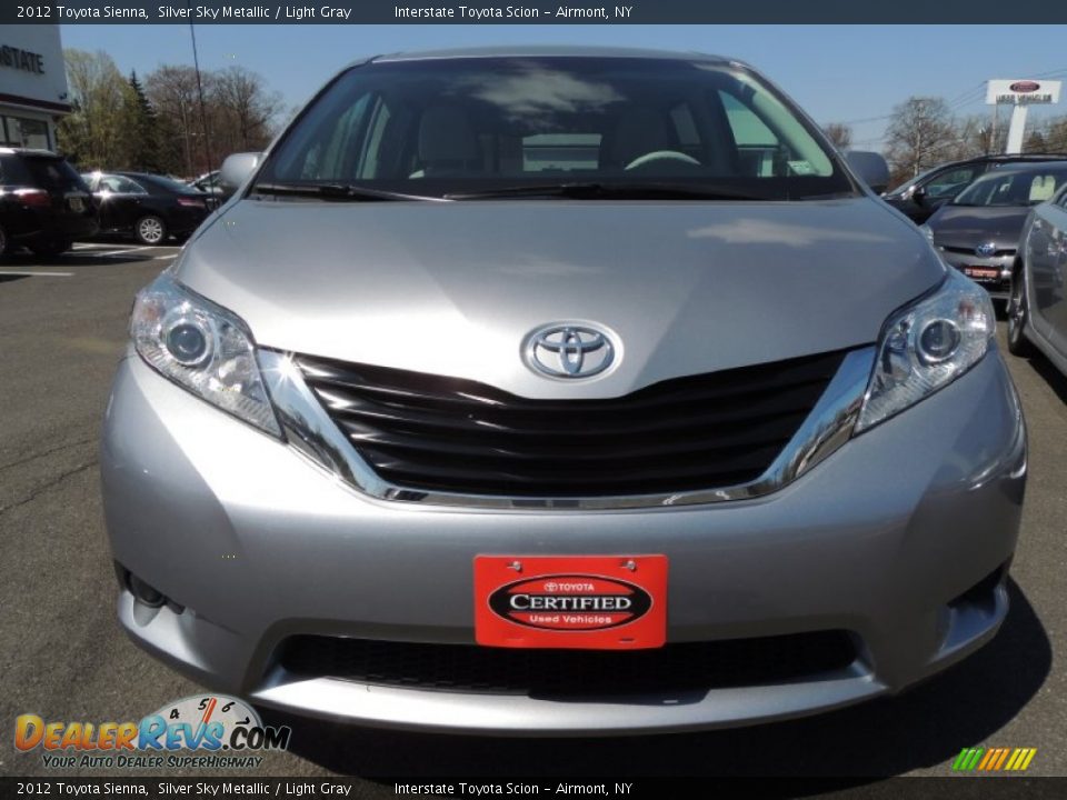 2012 Toyota Sienna Silver Sky Metallic / Light Gray Photo #2