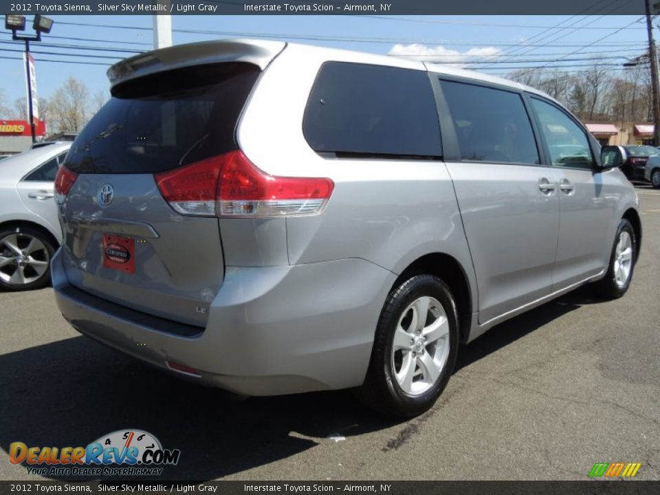 2012 Toyota Sienna Silver Sky Metallic / Light Gray Photo #4