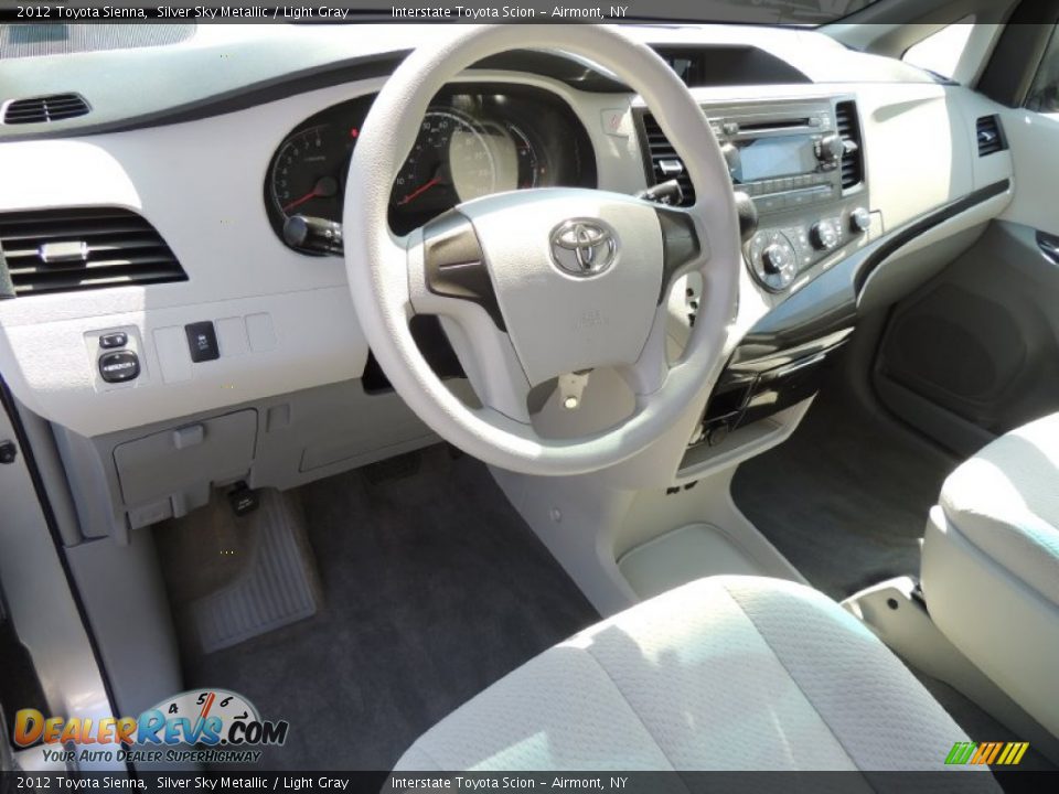 2012 Toyota Sienna Silver Sky Metallic / Light Gray Photo #9