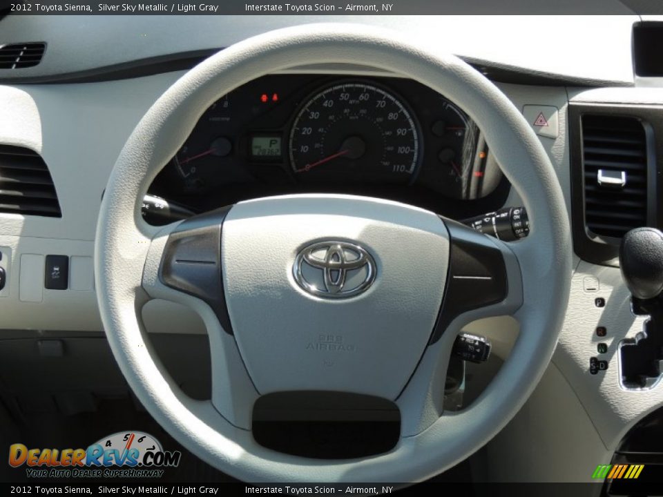 2012 Toyota Sienna Silver Sky Metallic / Light Gray Photo #12