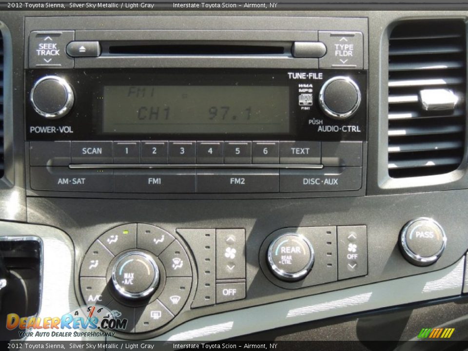 2012 Toyota Sienna Silver Sky Metallic / Light Gray Photo #14