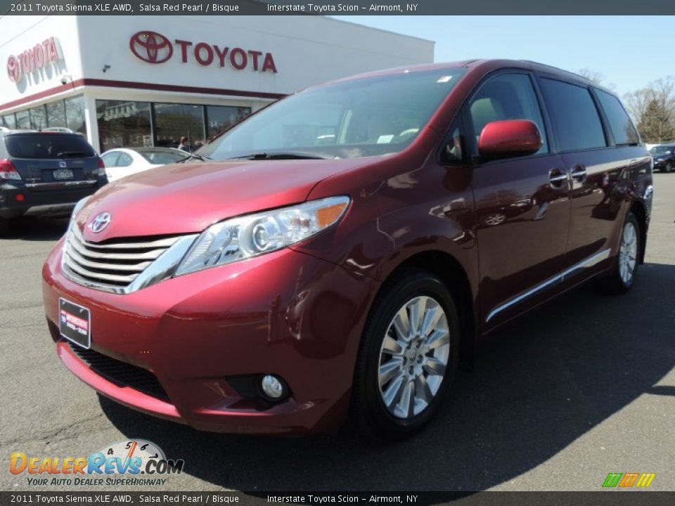 2011 Toyota Sienna XLE AWD Salsa Red Pearl / Bisque Photo #1