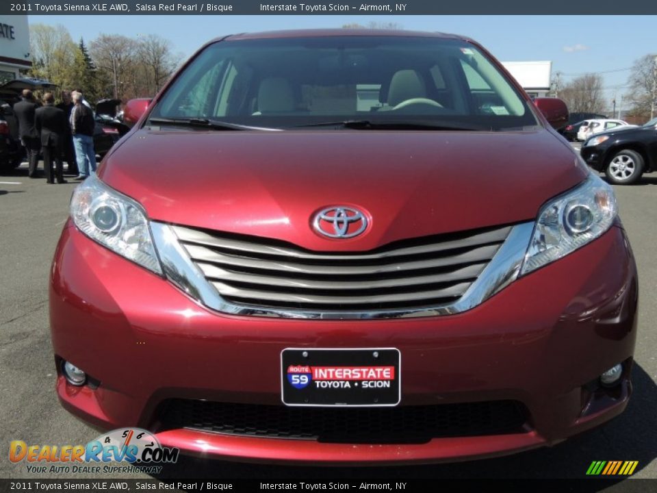 2011 Toyota Sienna XLE AWD Salsa Red Pearl / Bisque Photo #2