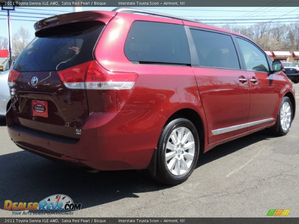 2011 Toyota Sienna XLE AWD Salsa Red Pearl / Bisque Photo #4
