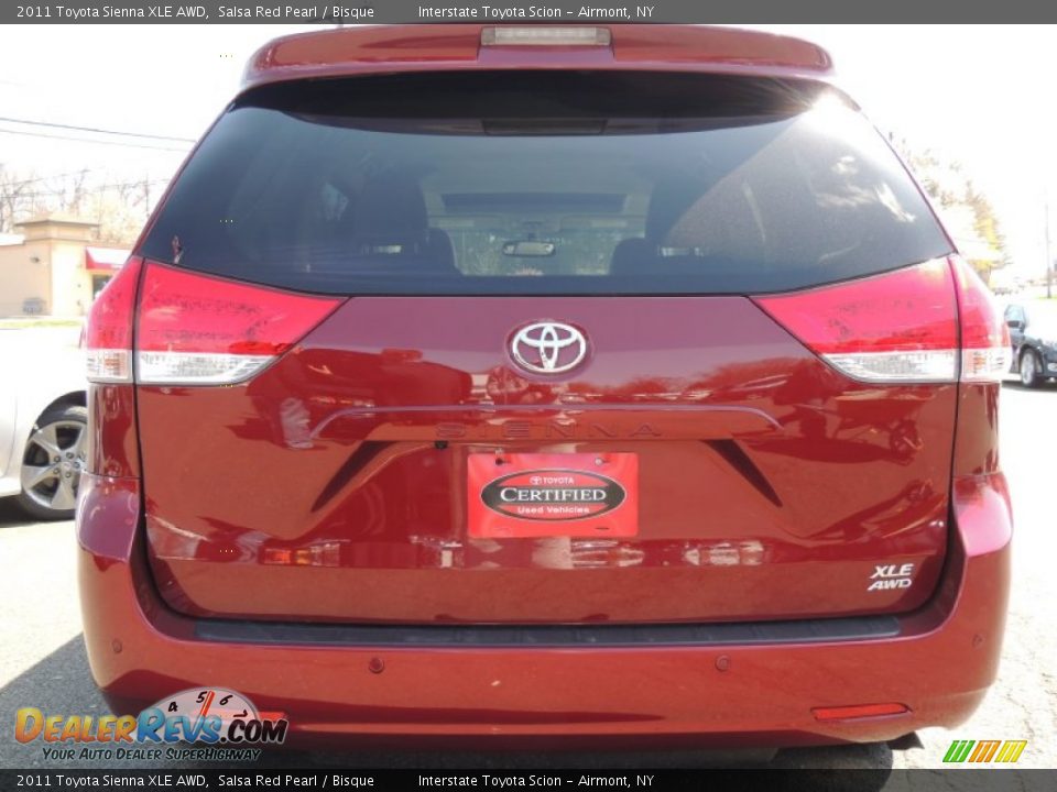 2011 Toyota Sienna XLE AWD Salsa Red Pearl / Bisque Photo #5