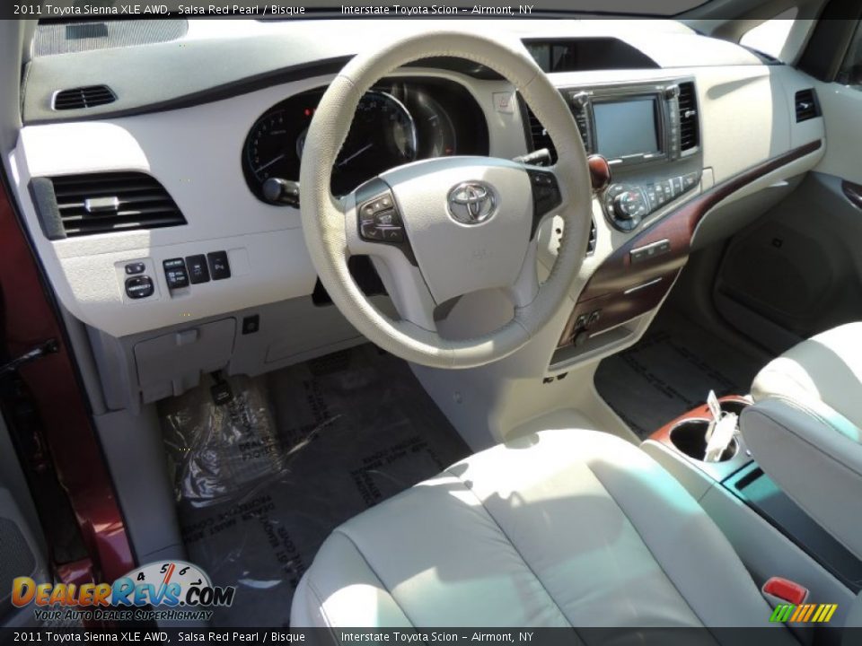 2011 Toyota Sienna XLE AWD Salsa Red Pearl / Bisque Photo #9