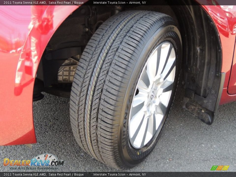 2011 Toyota Sienna XLE AWD Salsa Red Pearl / Bisque Photo #25
