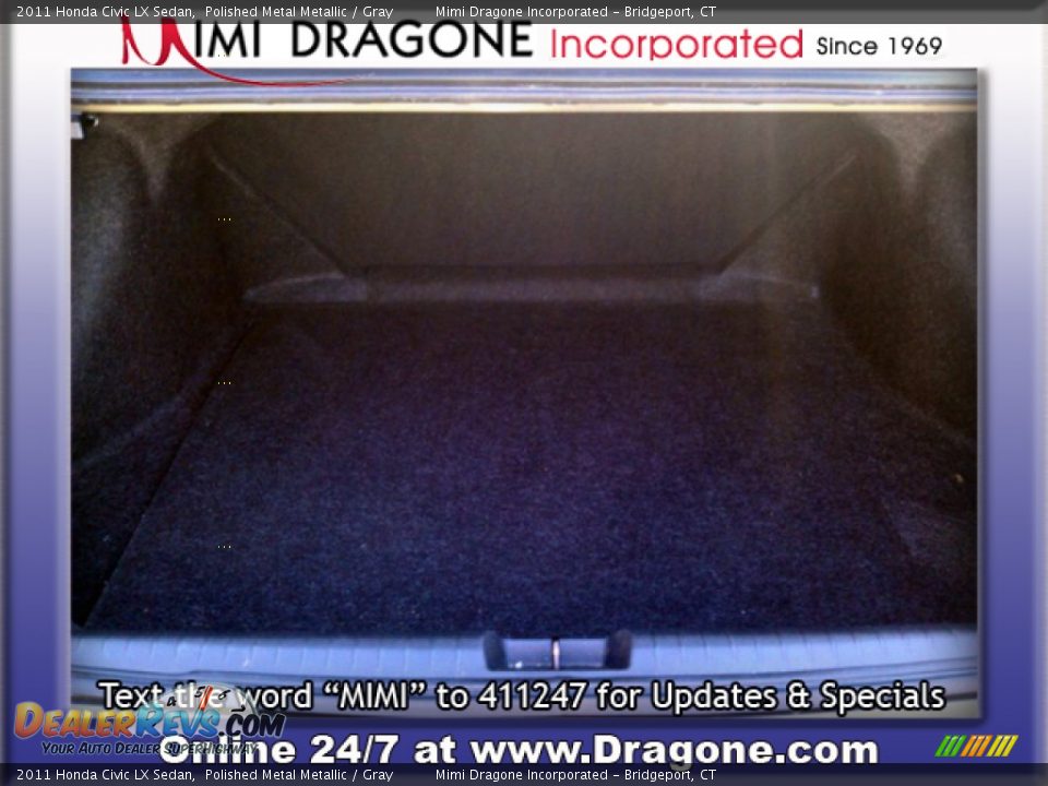 2011 Honda Civic LX Sedan Polished Metal Metallic / Gray Photo #14