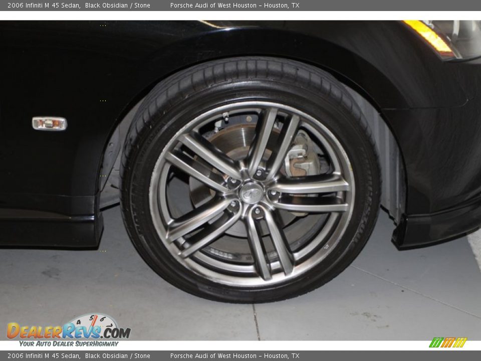 2006 Infiniti M 45 Sedan Black Obsidian / Stone Photo #4
