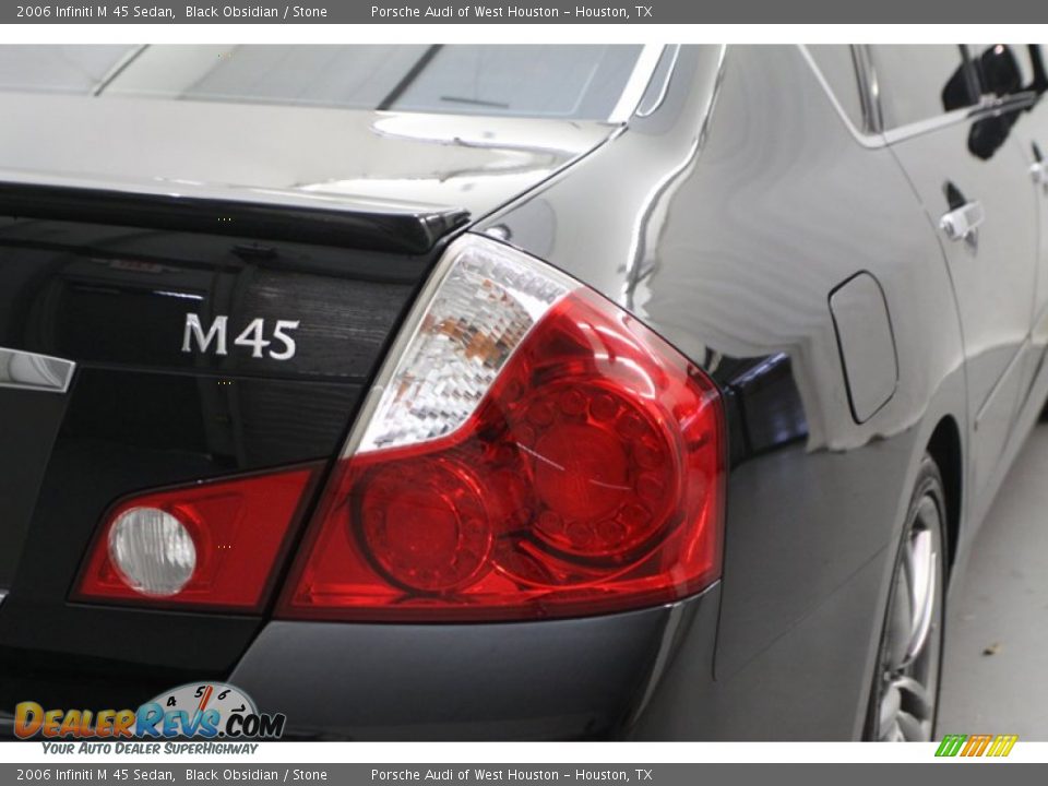2006 Infiniti M 45 Sedan Black Obsidian / Stone Photo #7