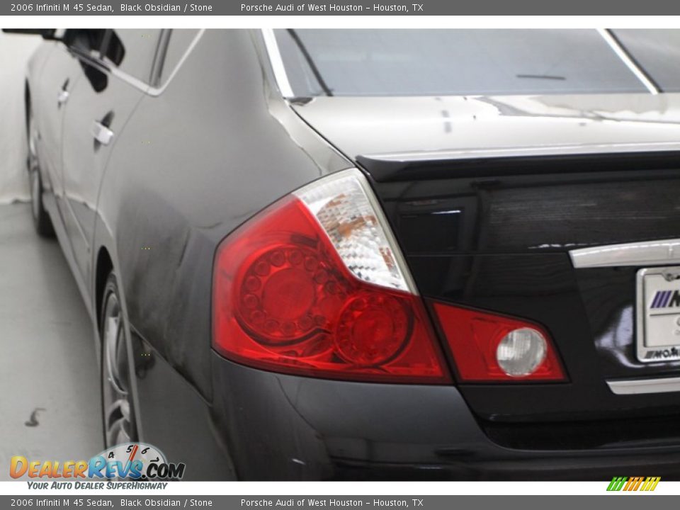 2006 Infiniti M 45 Sedan Black Obsidian / Stone Photo #8