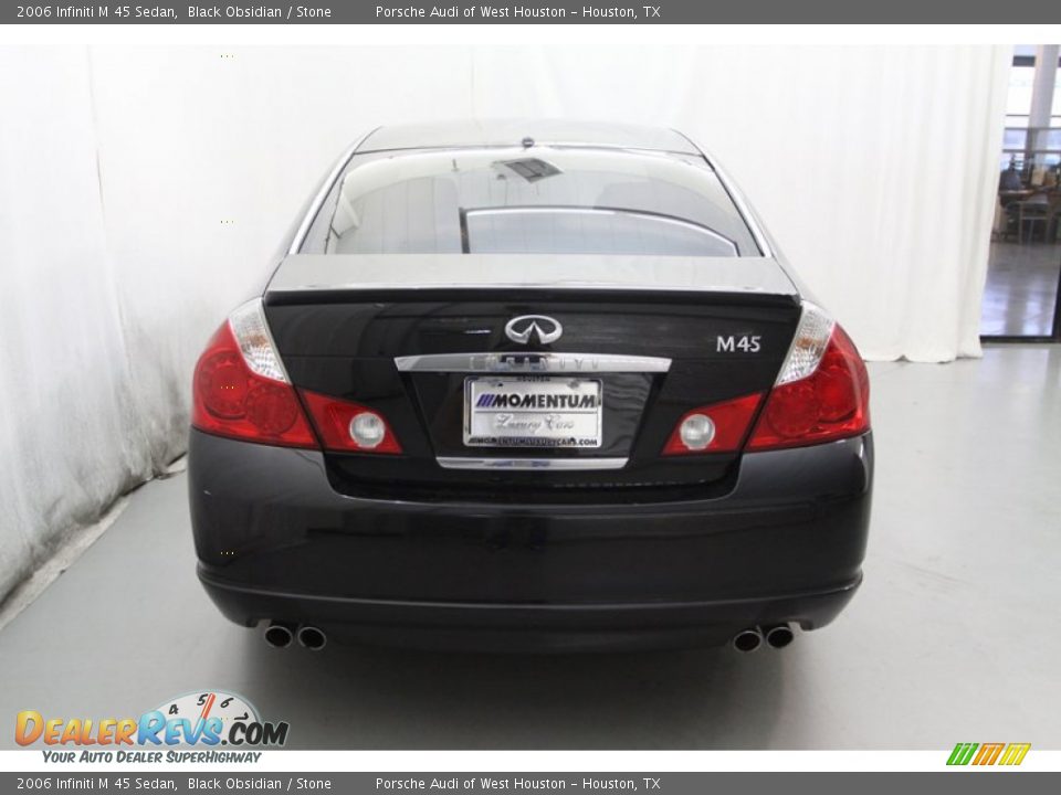 2006 Infiniti M 45 Sedan Black Obsidian / Stone Photo #9