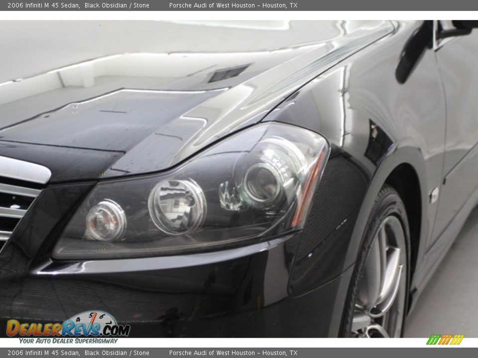 2006 Infiniti M 45 Sedan Black Obsidian / Stone Photo #15