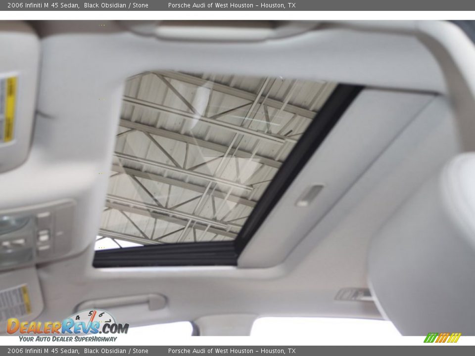 2006 Infiniti M 45 Sedan Black Obsidian / Stone Photo #16