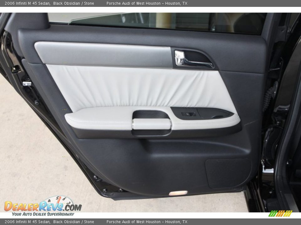2006 Infiniti M 45 Sedan Black Obsidian / Stone Photo #22