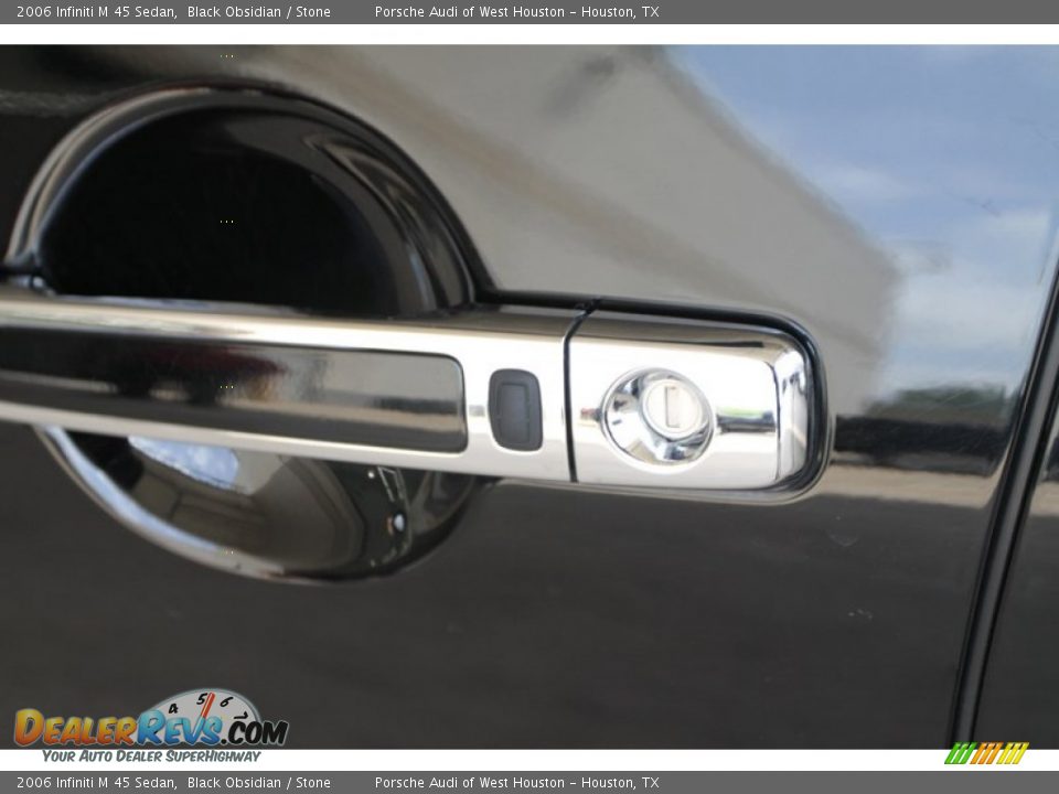 2006 Infiniti M 45 Sedan Black Obsidian / Stone Photo #25