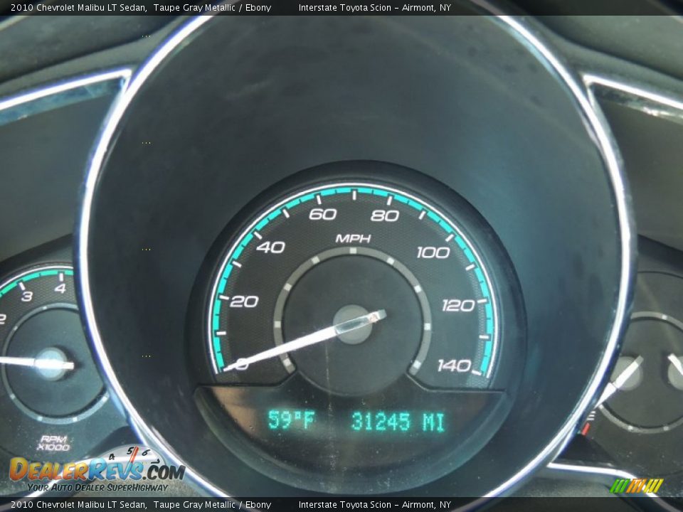 2010 Chevrolet Malibu LT Sedan Taupe Gray Metallic / Ebony Photo #13