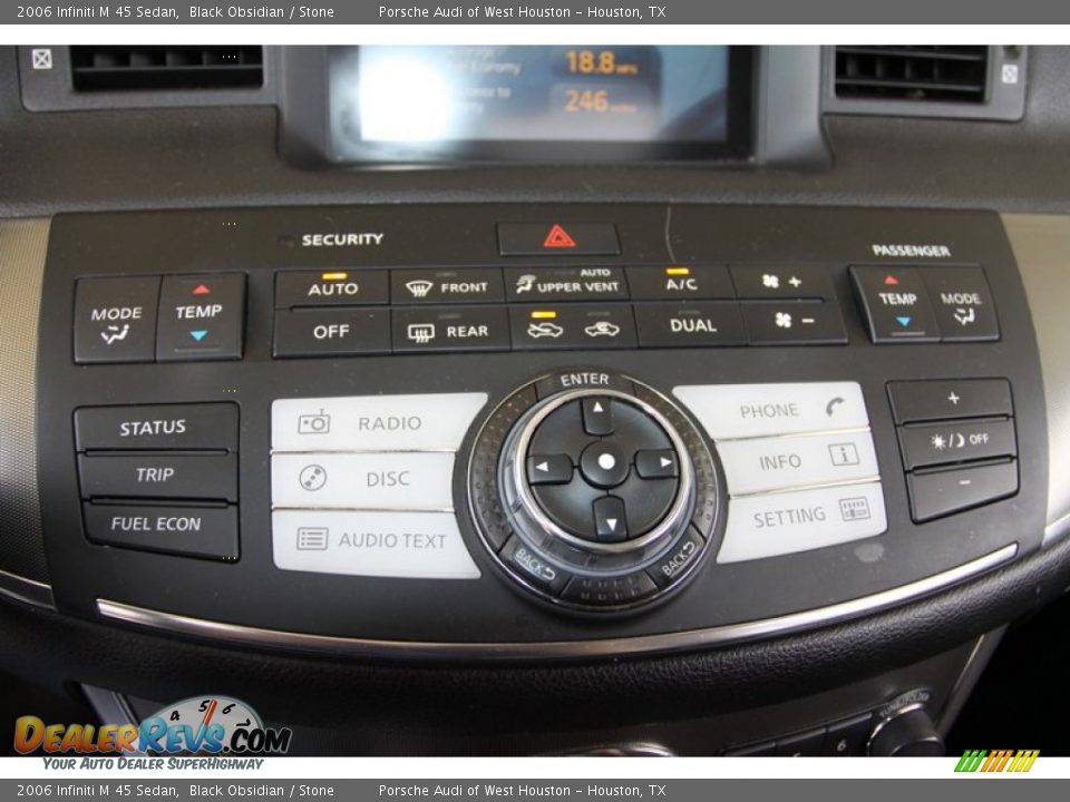 2006 Infiniti M 45 Sedan Black Obsidian / Stone Photo #33