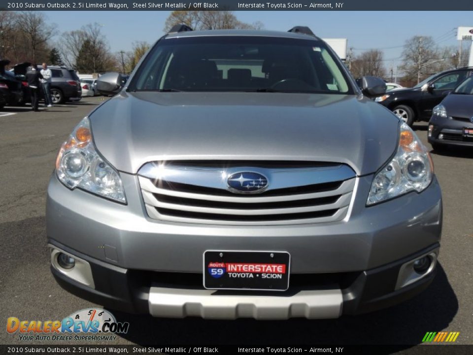 2010 Subaru Outback 2.5i Limited Wagon Steel Silver Metallic / Off Black Photo #2