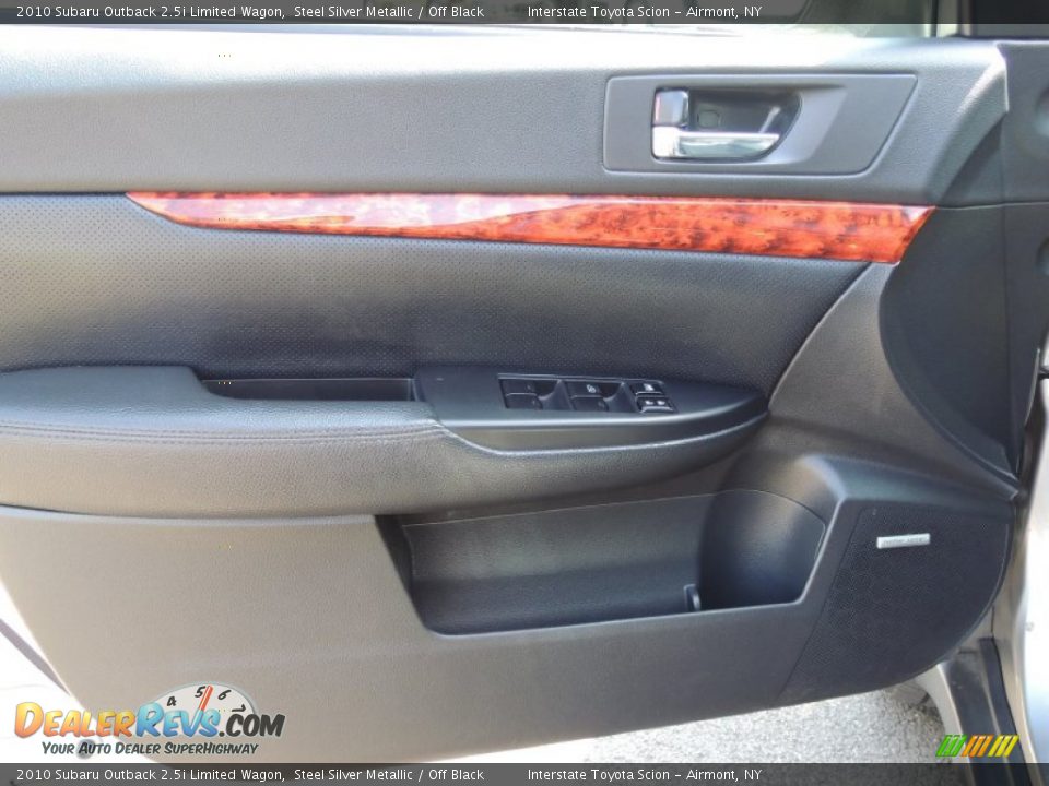 2010 Subaru Outback 2.5i Limited Wagon Steel Silver Metallic / Off Black Photo #7