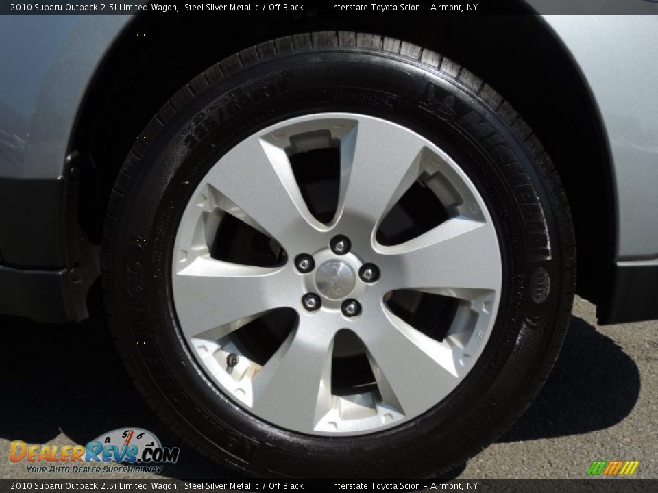 2010 Subaru Outback 2.5i Limited Wagon Steel Silver Metallic / Off Black Photo #24