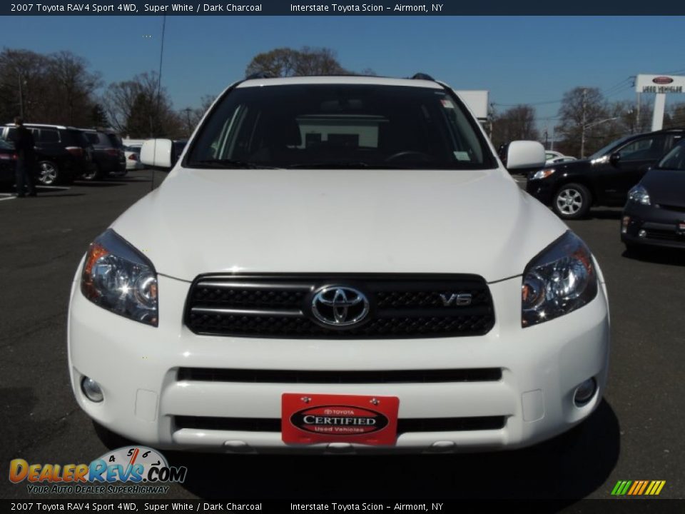 2007 Toyota RAV4 Sport 4WD Super White / Dark Charcoal Photo #2