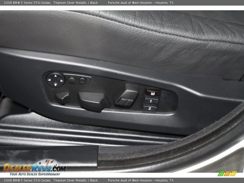 2008 BMW 5 Series 550i Sedan Titanium Silver Metallic / Black Photo #26