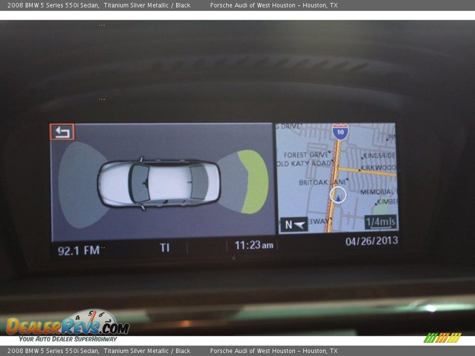 2008 BMW 5 Series 550i Sedan Titanium Silver Metallic / Black Photo #28