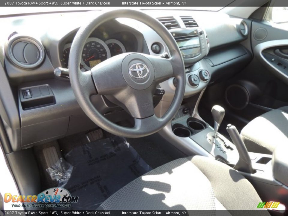 2007 Toyota RAV4 Sport 4WD Super White / Dark Charcoal Photo #9