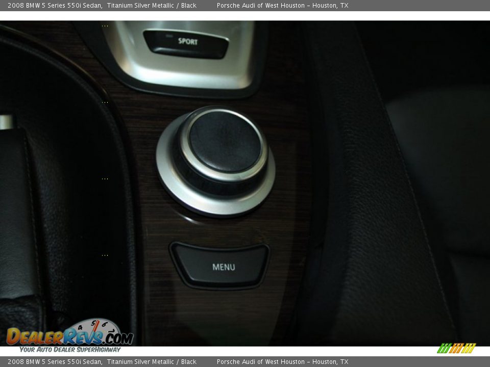 2008 BMW 5 Series 550i Sedan Titanium Silver Metallic / Black Photo #30