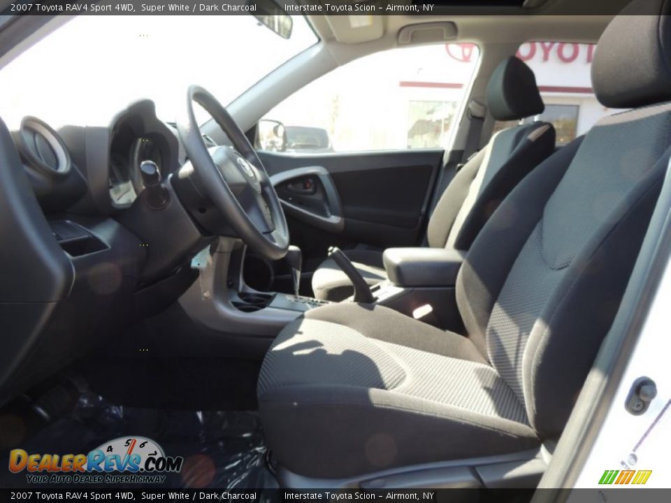 2007 Toyota RAV4 Sport 4WD Super White / Dark Charcoal Photo #10