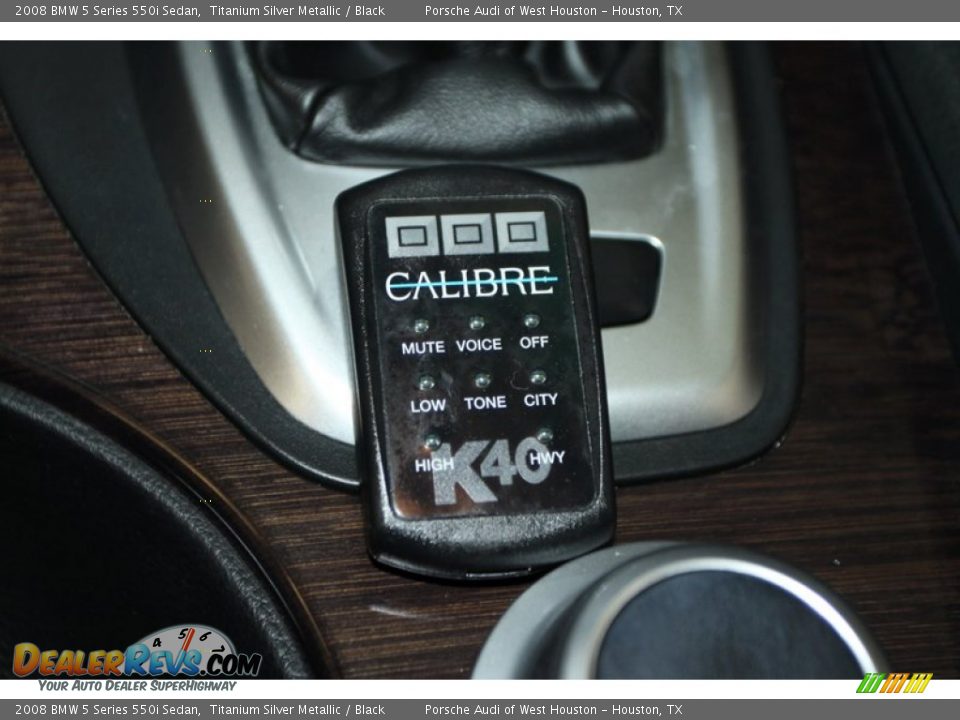 2008 BMW 5 Series 550i Sedan Titanium Silver Metallic / Black Photo #31