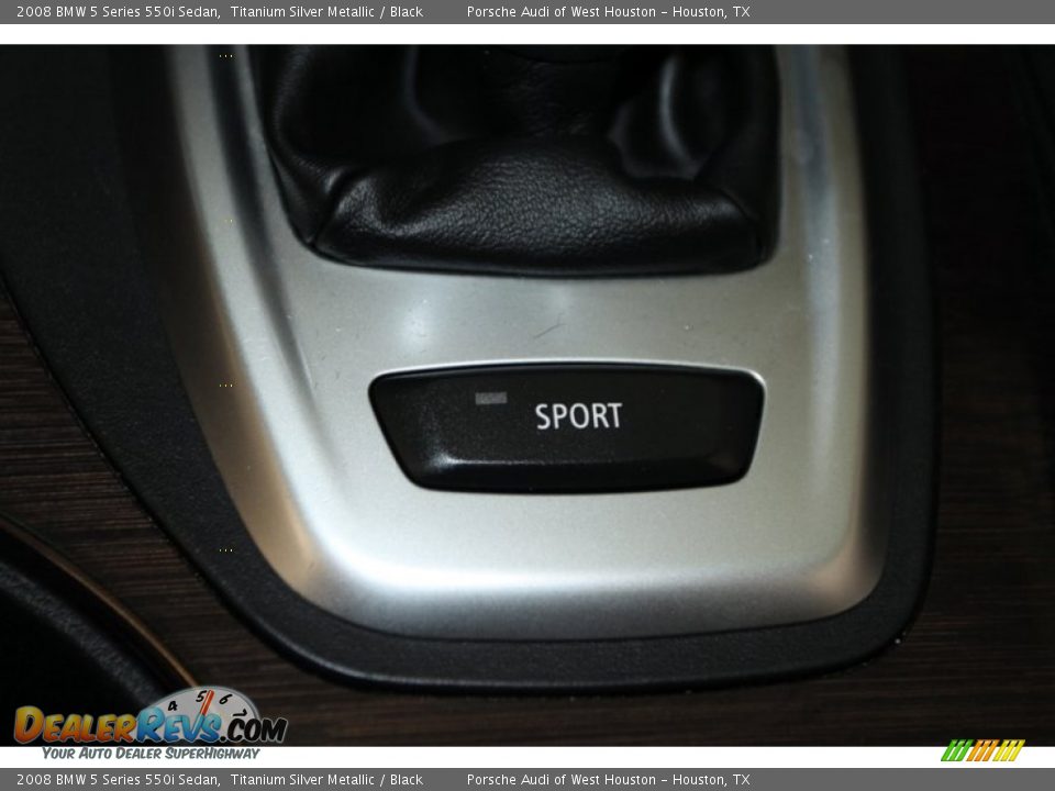 2008 BMW 5 Series 550i Sedan Titanium Silver Metallic / Black Photo #32