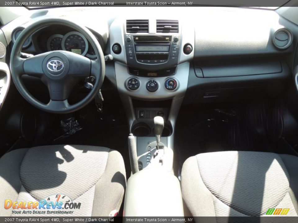 2007 Toyota RAV4 Sport 4WD Super White / Dark Charcoal Photo #12