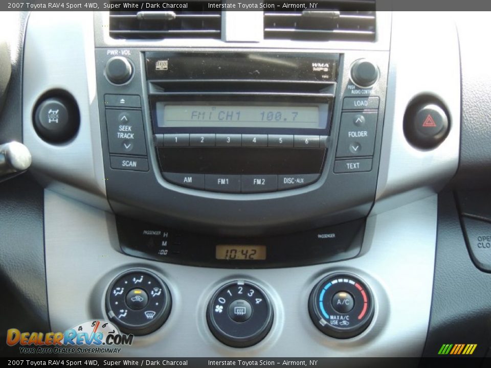 2007 Toyota RAV4 Sport 4WD Super White / Dark Charcoal Photo #15