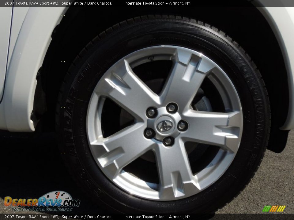 2007 Toyota RAV4 Sport 4WD Super White / Dark Charcoal Photo #22