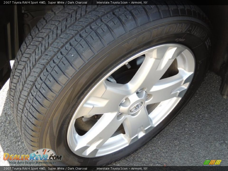 2007 Toyota RAV4 Sport 4WD Super White / Dark Charcoal Photo #23