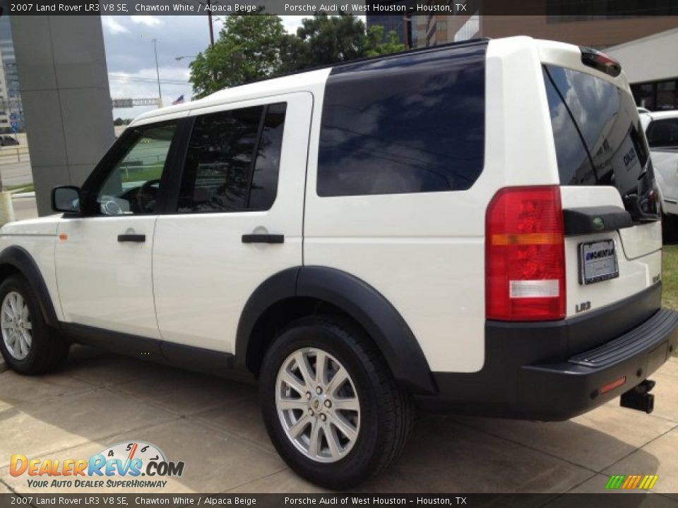 2007 Land Rover LR3 V8 SE Chawton White / Alpaca Beige Photo #4
