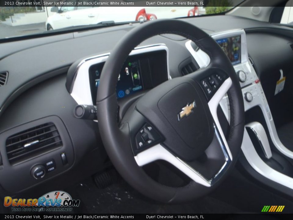 2013 Chevrolet Volt Silver Ice Metallic / Jet Black/Ceramic White Accents Photo #10