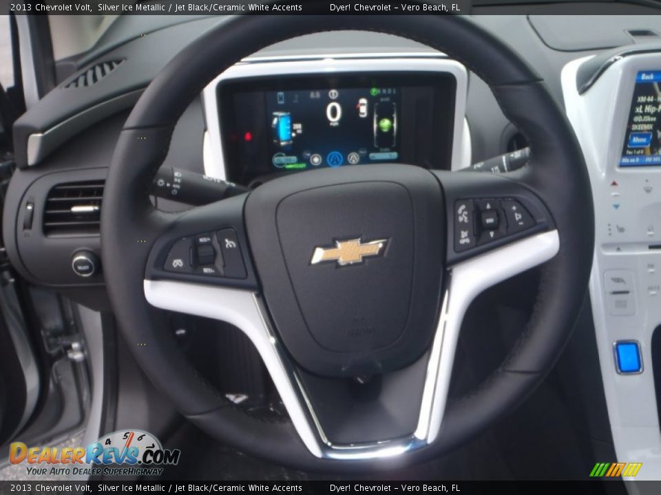 2013 Chevrolet Volt Silver Ice Metallic / Jet Black/Ceramic White Accents Photo #11